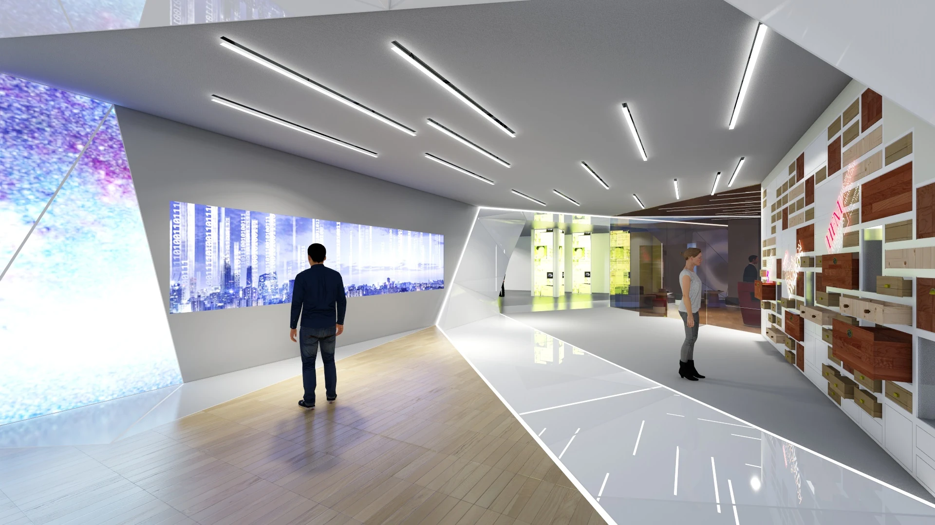 IBM Jakarta Experience Centre — Experience corridor