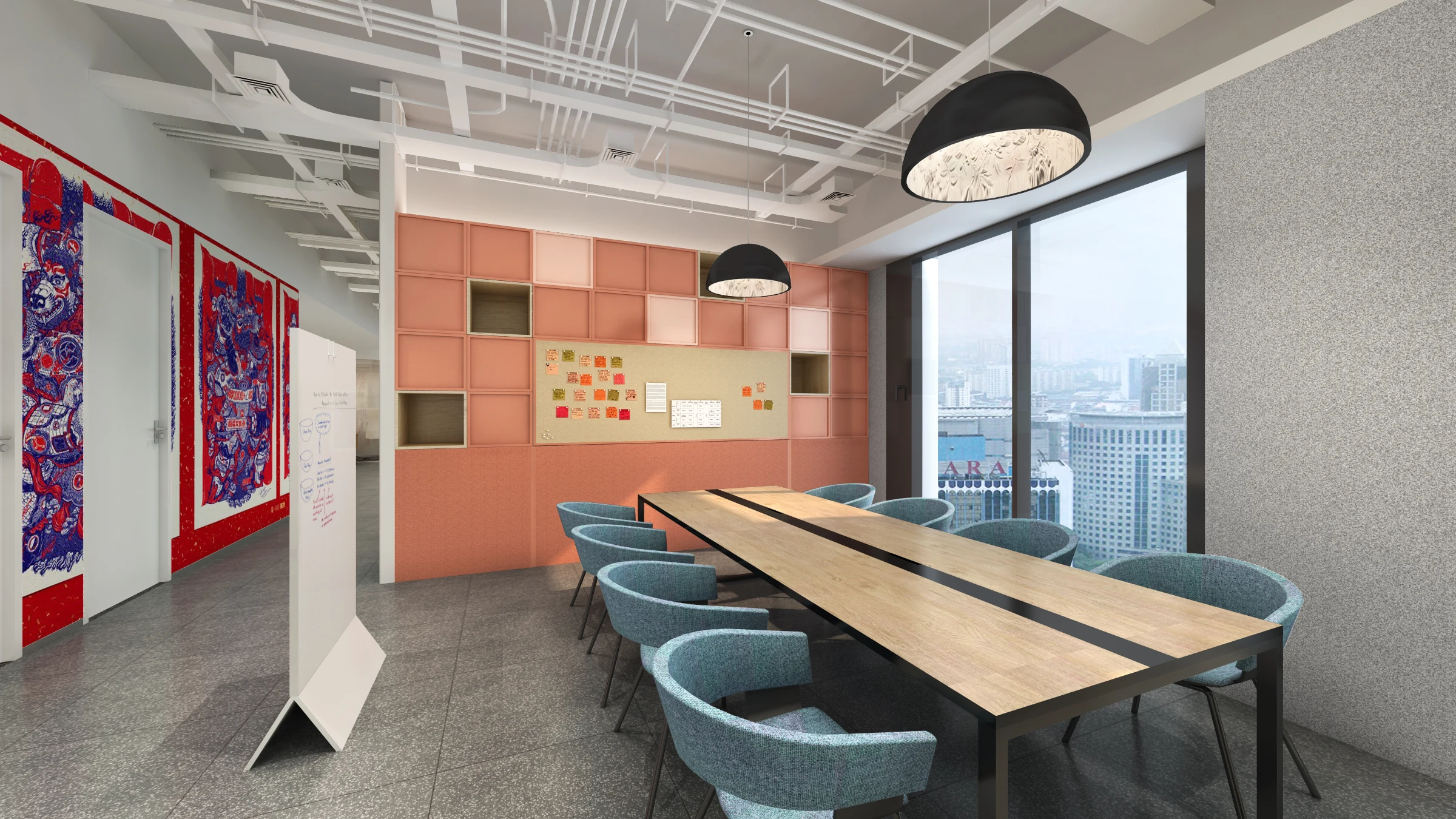 LinkedIn Jakarta Workplace — Creative team room