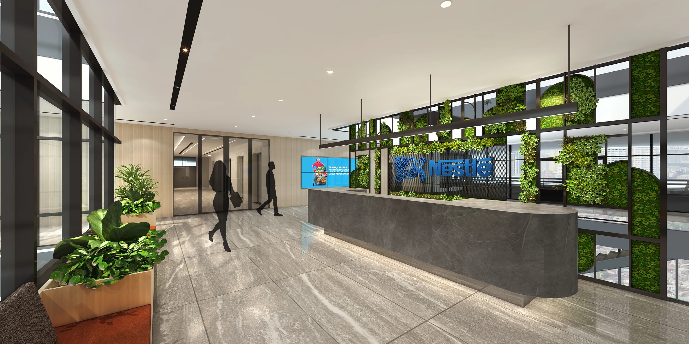 Nestlé Jakarta Workplace — Collaborative table