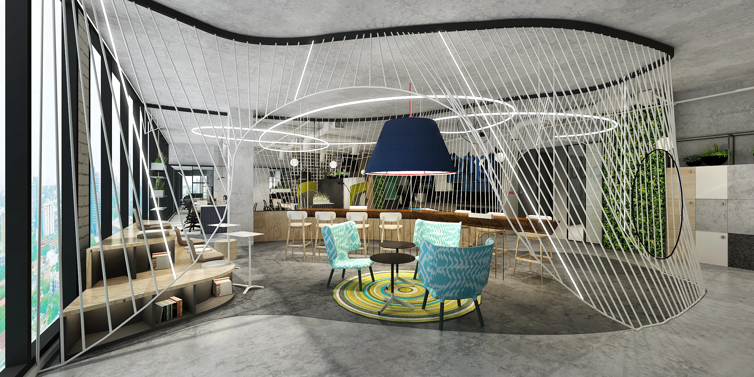 WPP GroupM Jakarta Campus — Open workplace